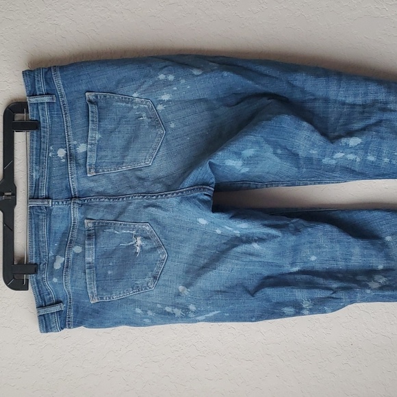 Lane Bryant Boyfriend Distressed ripped Bleach splatter Jeans Size 18 - Picture 5 of 15
